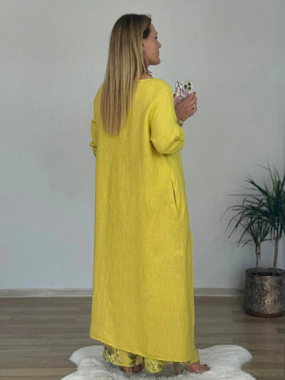 Chara™ | Long-sleeved Top And Printed Pants Set