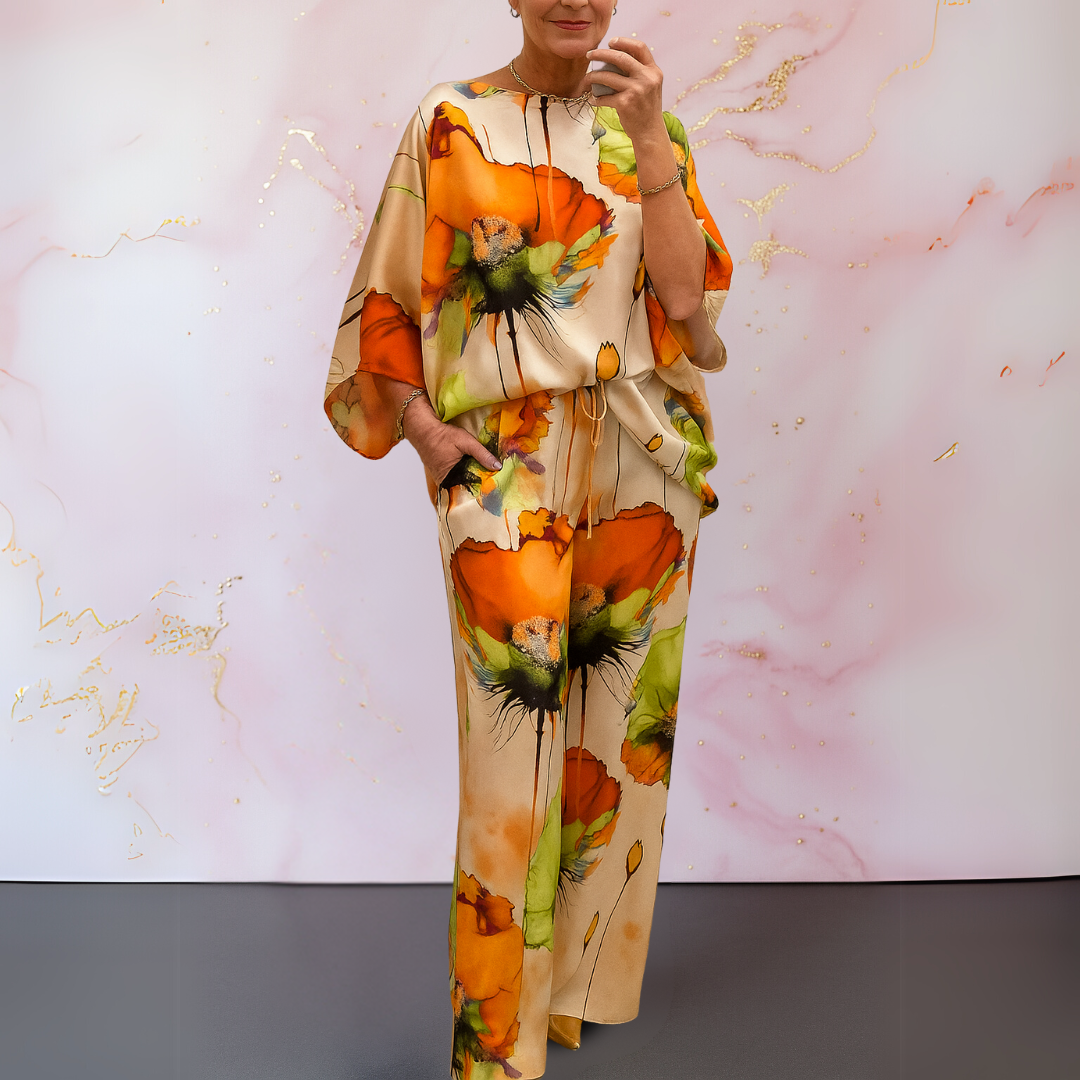 Monique | Satin Two-Piece Women's Set