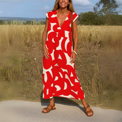 Magda | Flowing dress with V-neckline