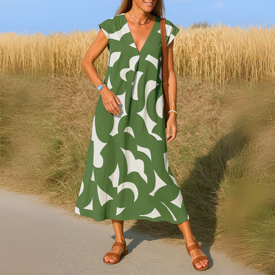 Magda | Flowing dress with V-neckline