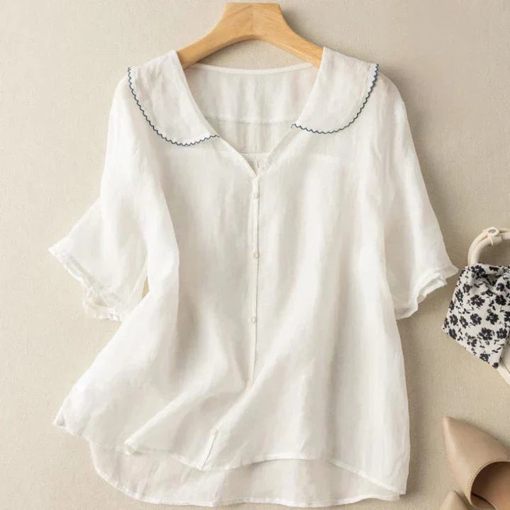 Pearl Bay | Aviana - Linen Blouse