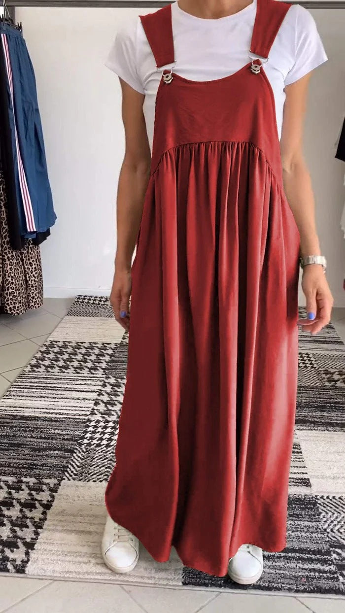 Alice | Solid Color Casual Strap Dress