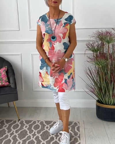 Bindi | Casual Dress with Colorful Floral Print
