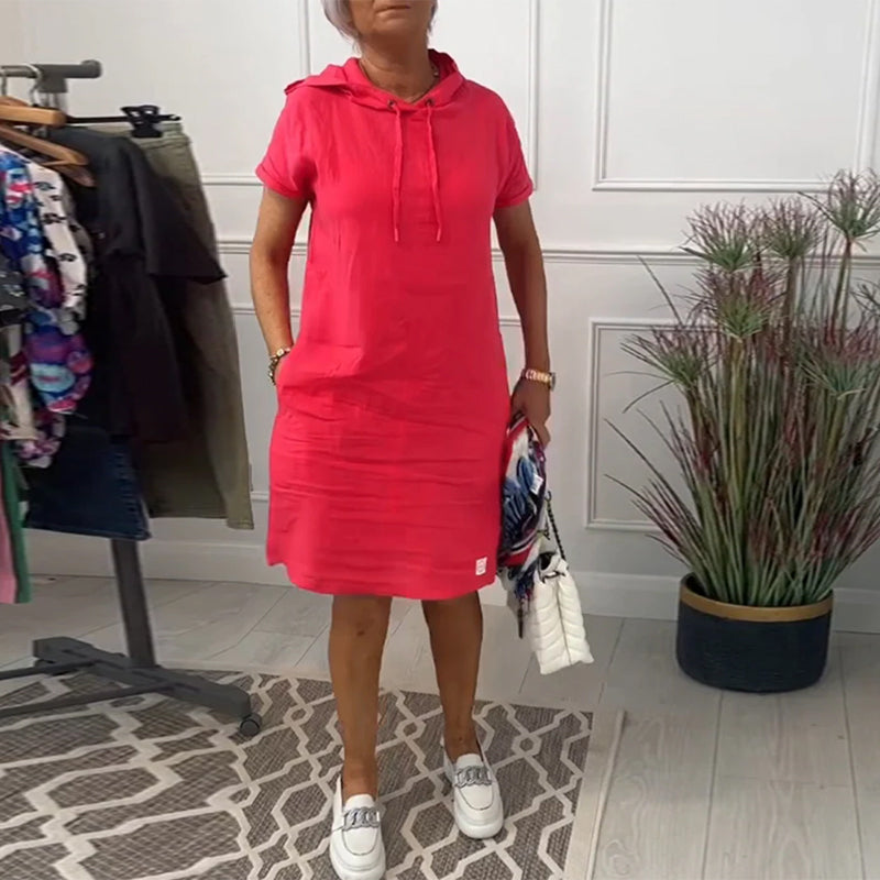 Ava | Casual Cotton Hoodie Dress