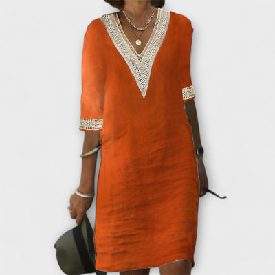Jade™ - Elegante Linnen Jurk