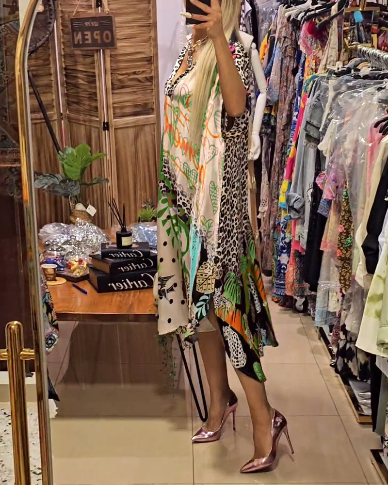 Ayla | Casual dress with colorful print