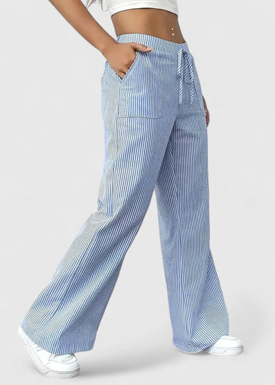 Madison Comfortable Wide-Leg Pants with Elegant Details