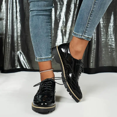 Teddy™ Glossy Brogue Orthopedic Shoes