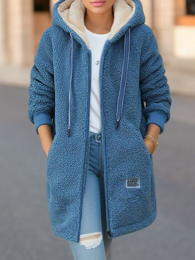 Ines | Cosy Sherpa Zip Hoodie