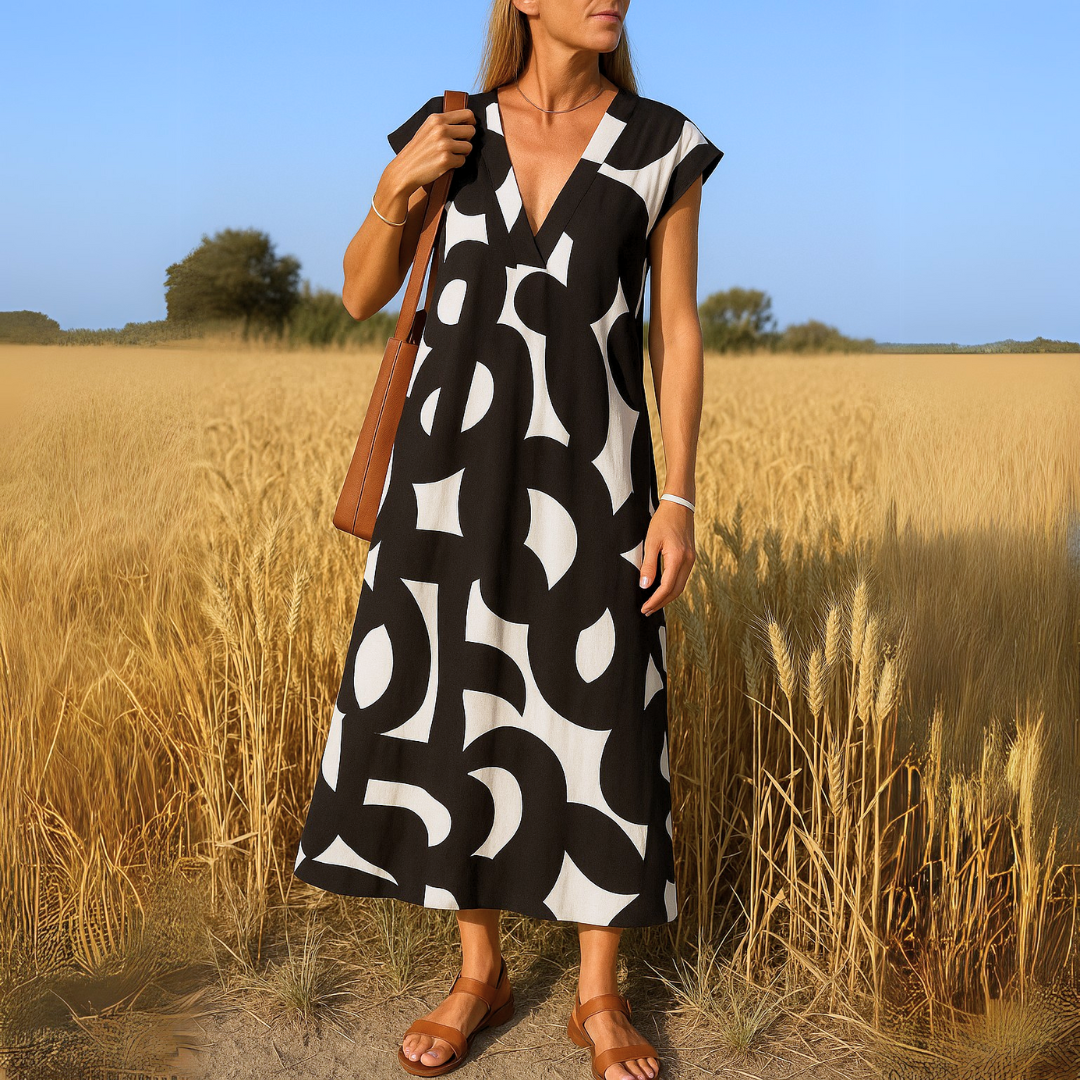 Magda | Flowing dress with V-neckline