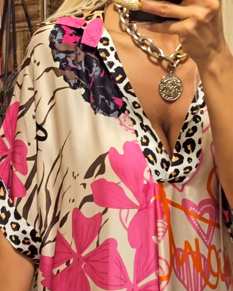 Ayla | Casual dress with colorful print