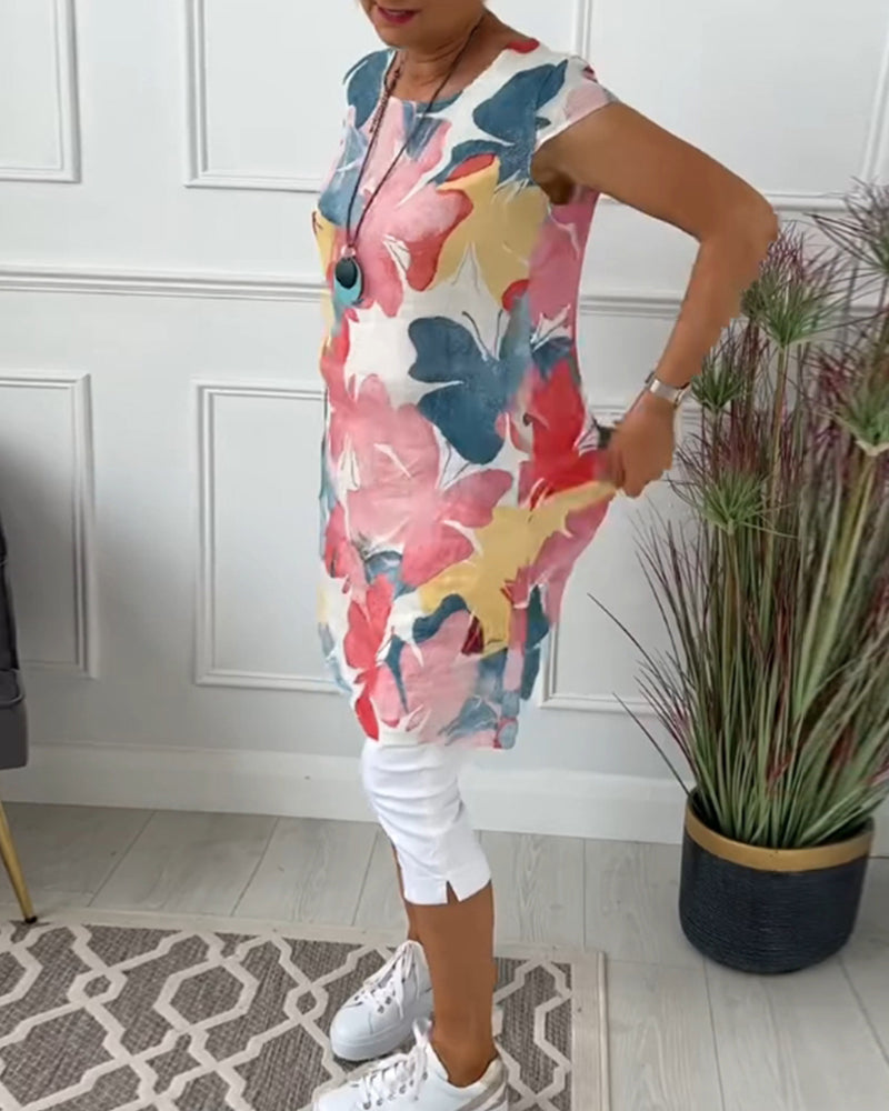 Bindi | Casual Dress with Colorful Floral Print