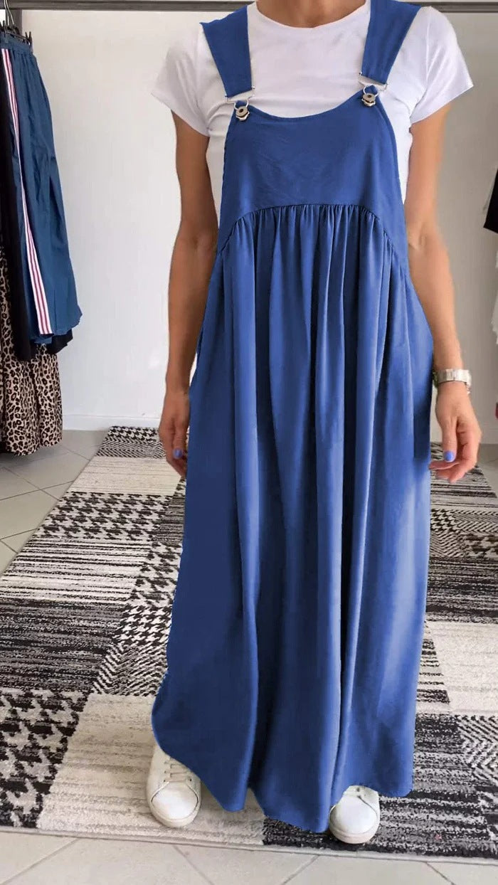 Alice | Solid Color Casual Strap Dress