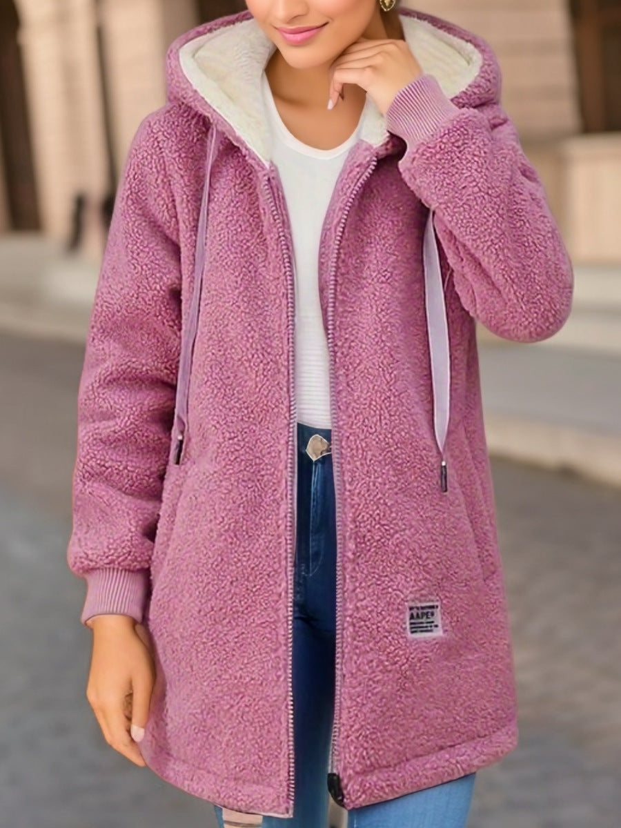 Ines | Cosy Sherpa Zip Hoodie