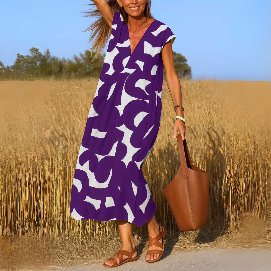 Magda | Flowing dress with V-neckline