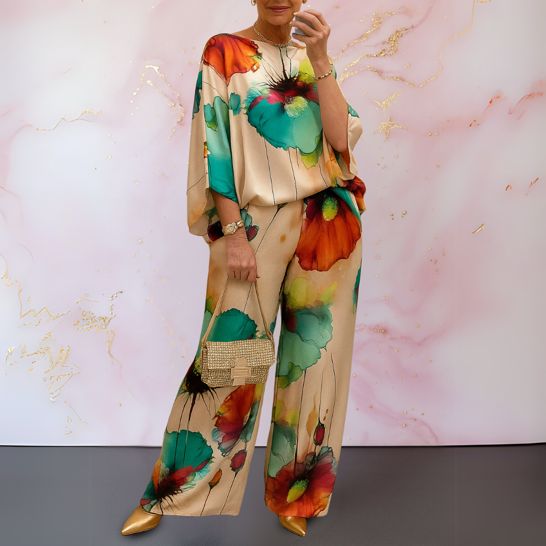 Monique | Satin Two-Piece Women's Set