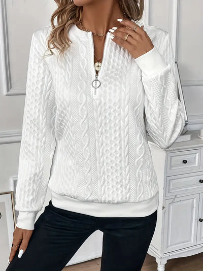 Hannah Elegant Jumper with Zip