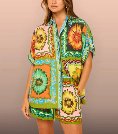 Olivia™ - Floral Shorts Set