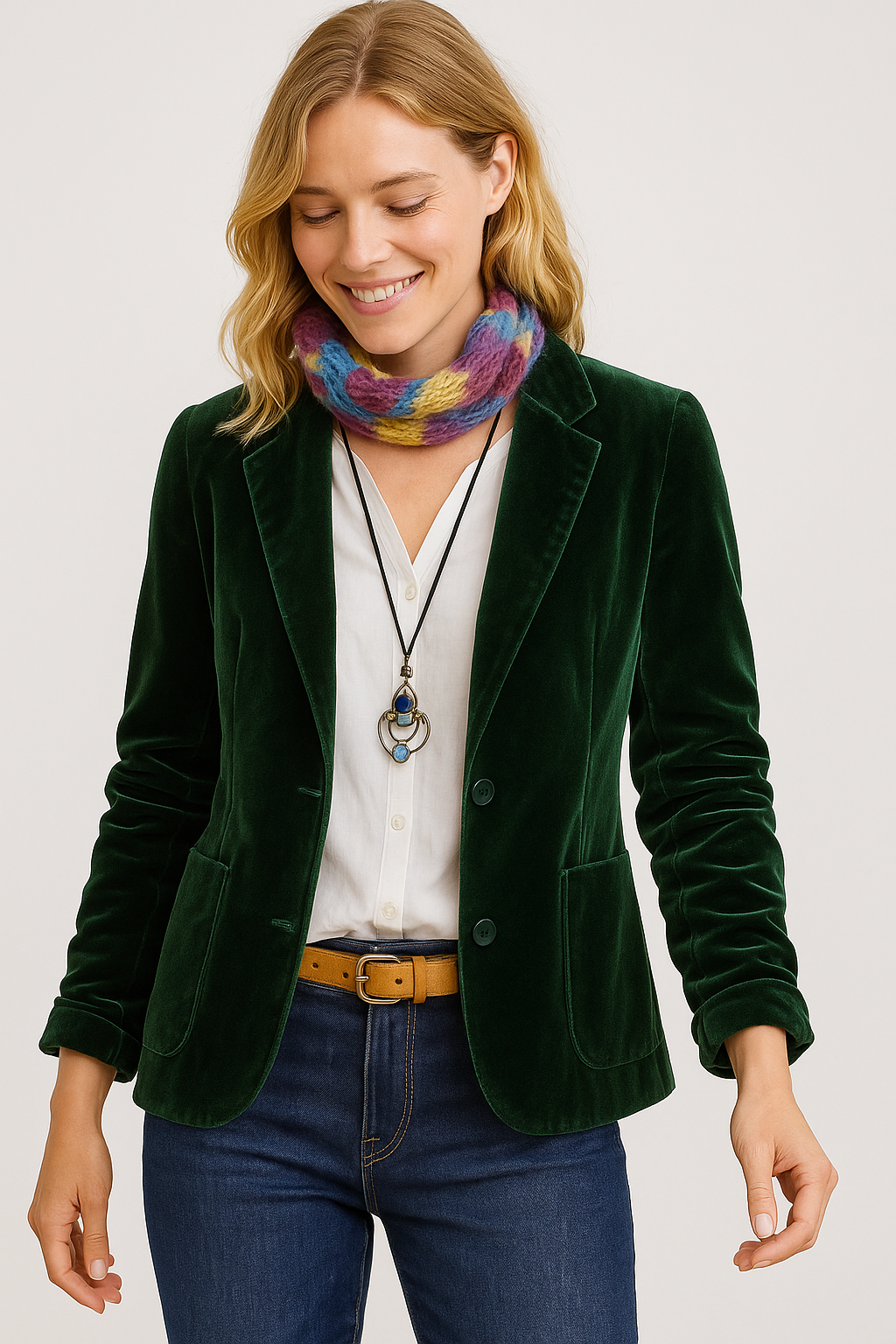 Sioba Velvet Slim-Fit Blazer