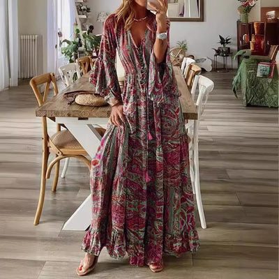 Nana | Bohemian Paisley Maxi Dress