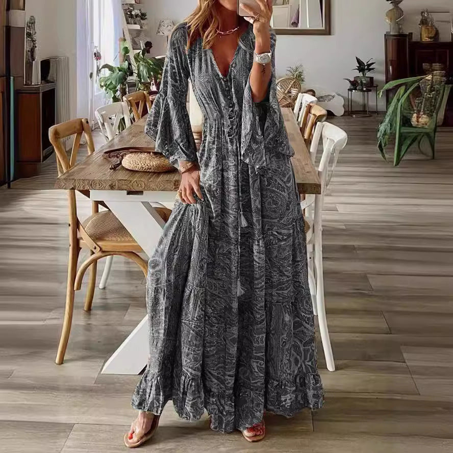Nana | Bohemian Paisley Maxi Dress