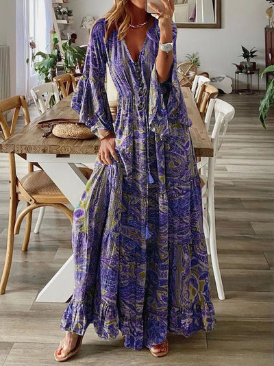 Nana | Bohemian Paisley Maxi Dress