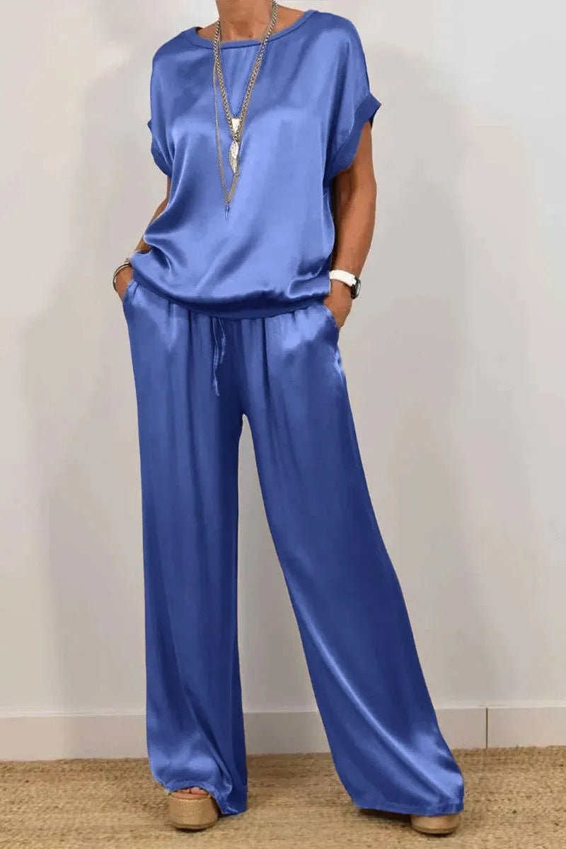 Arden | Loose Shirt & Wide-Leg Trousers Set