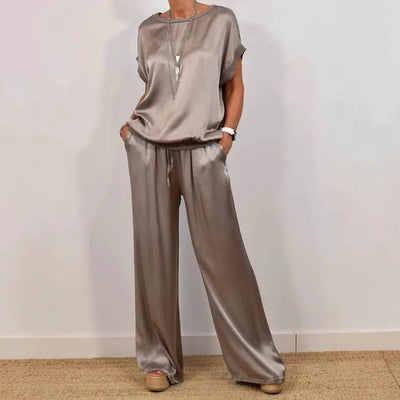 Arden | Loose Shirt & Wide-Leg Trousers Set