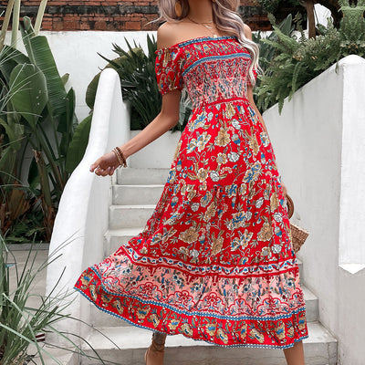 Matilda | Boho Off-Shoulder Maxi Dress