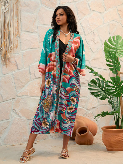 Bohemian Chic – Printed Wrap Dress