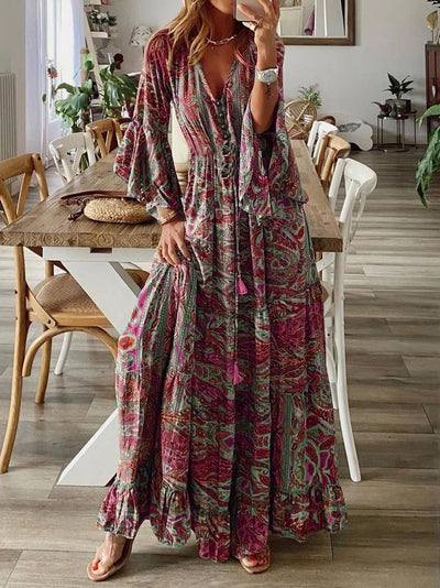Nana | Bohemian Paisley Maxi Dress