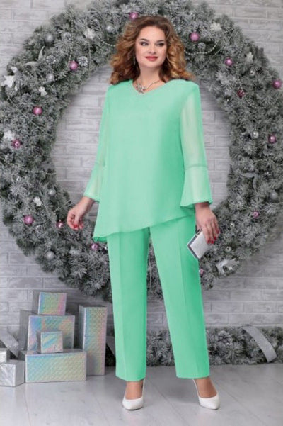 Danica | Plus Size Elegant Two-Piece Pantsuit