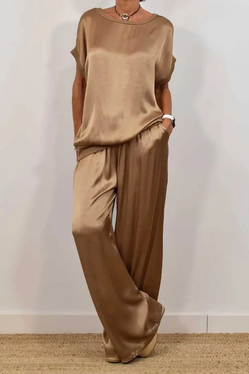 Arden | Loose Shirt & Wide-Leg Trousers Set