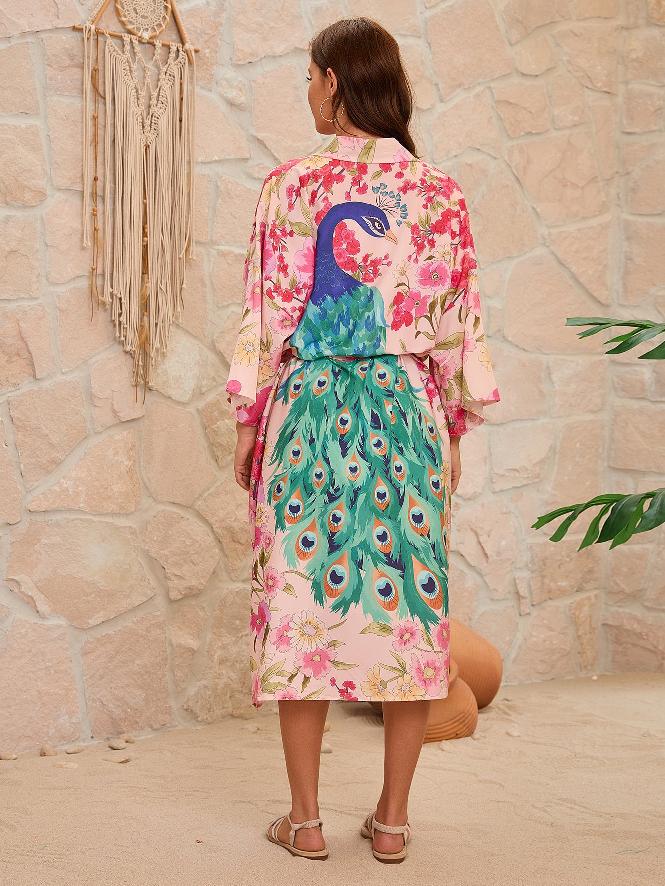 Bohemian Chic – Printed Wrap Dress