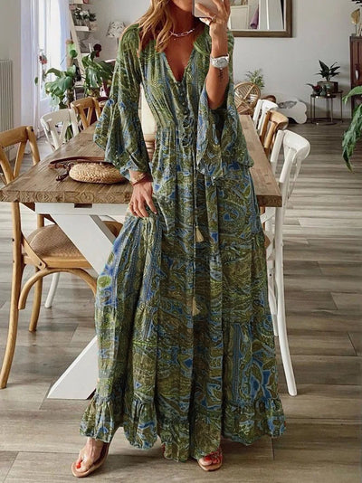Nana | Bohemian Paisley Maxi Dress
