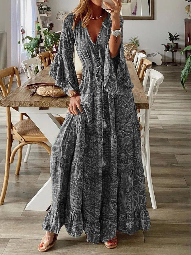 Nana | Bohemian Paisley Maxi Dress