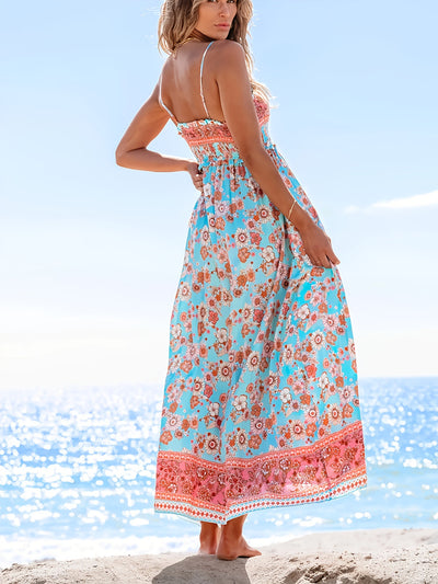 Anna | Floral Smocked Maxi Dress