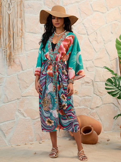 Bohemian Chic – Printed Wrap Dress