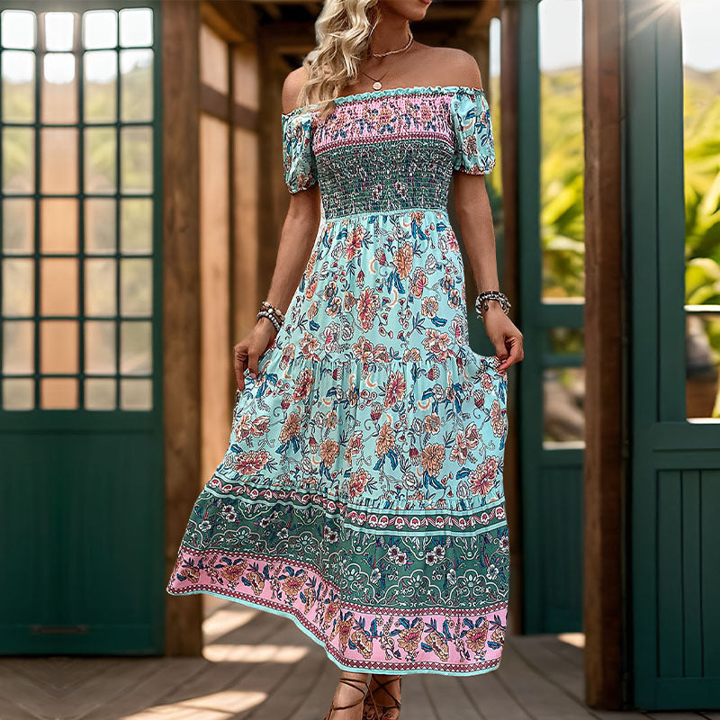 Matilda | Boho Off-Shoulder Maxi Dress