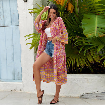 Elegant Boho Wrap Dress – Effortless Sophistication