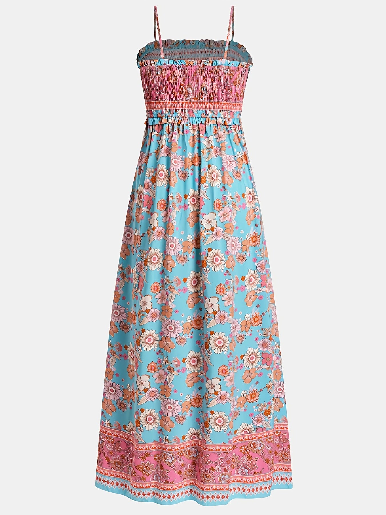Anna | Floral Smocked Maxi Dress