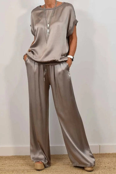 Arden | Loose Shirt & Wide-Leg Trousers Set