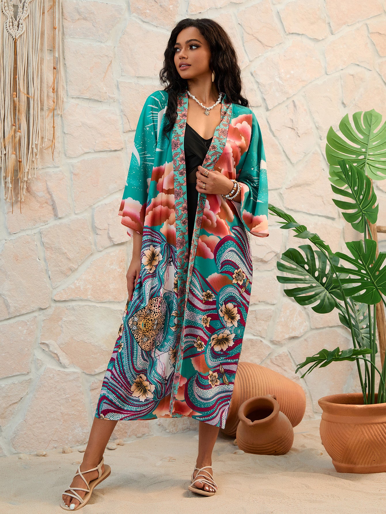 Bohemian Chic – Printed Wrap Dress