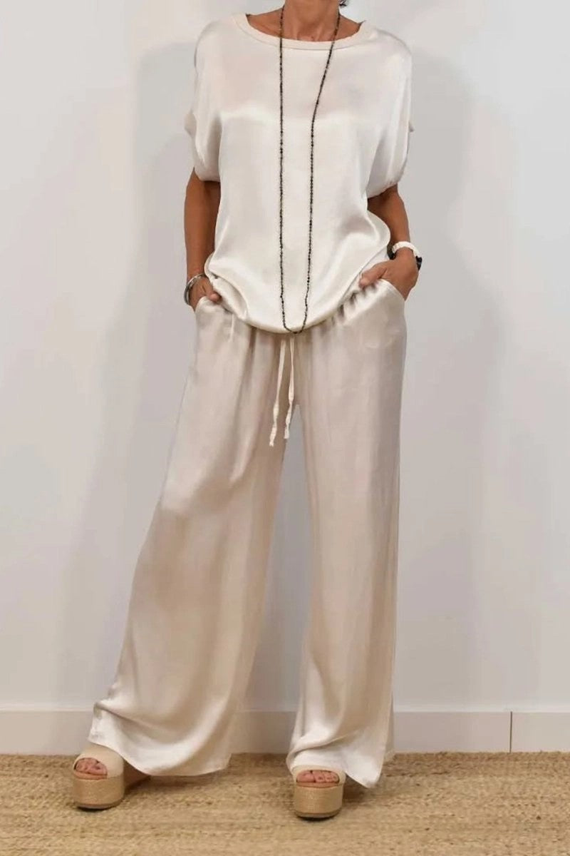 Arden | Loose Shirt & Wide-Leg Trousers Set