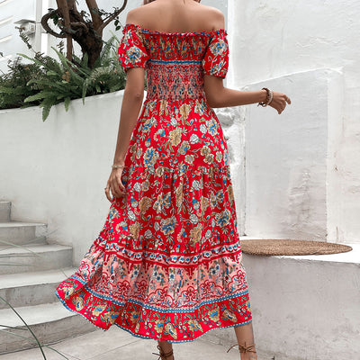 Matilda | Boho Off-Shoulder Maxi Dress