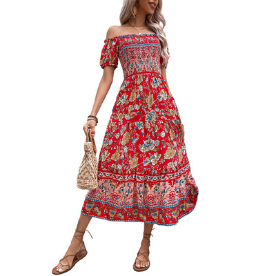 Matilda | Boho Off-Shoulder Maxi Dress