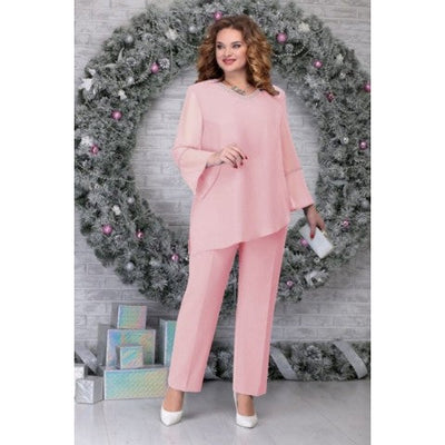 Danica | Plus Size Elegant Two-Piece Pantsuit