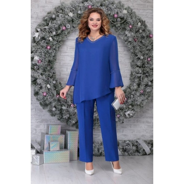 Danica | Plus Size Elegant Two-Piece Pantsuit