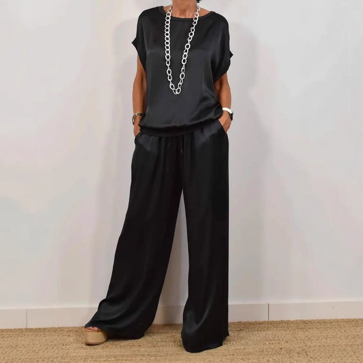 Arden | Loose Shirt & Wide-Leg Trousers Set