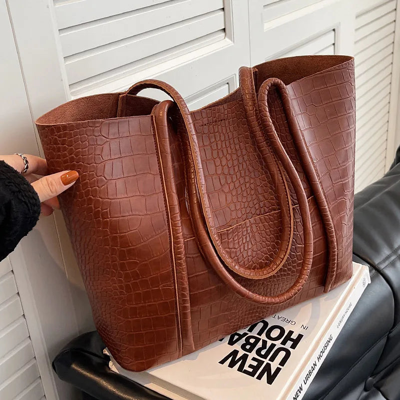 Betina™ - Crocodile Leather Shoulder Bag